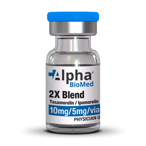 2X Blend Tesamorelin (10mg) / Ipamorelin (5mg)